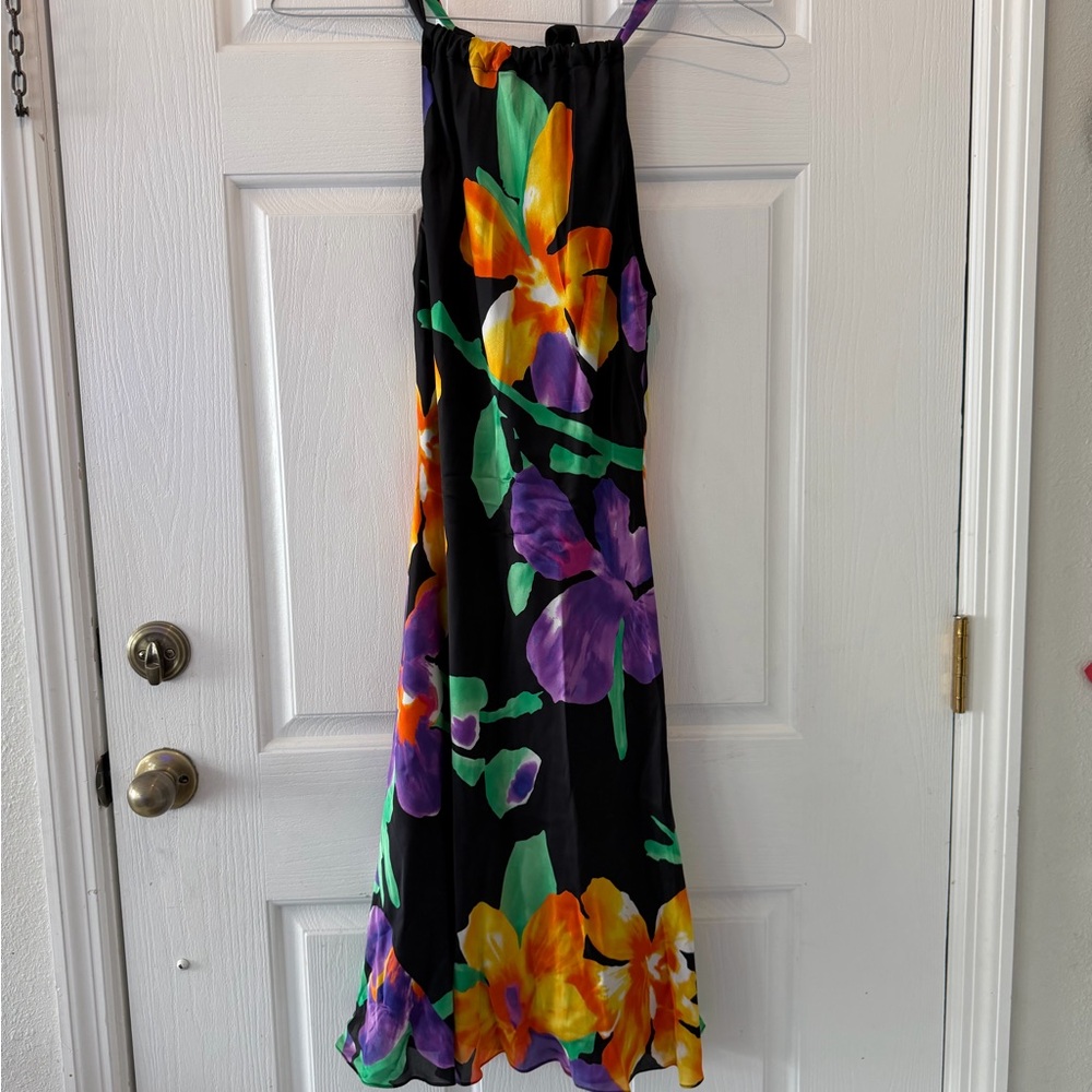 Lauren by Ralph Lauren Silk Floral midi Dress
